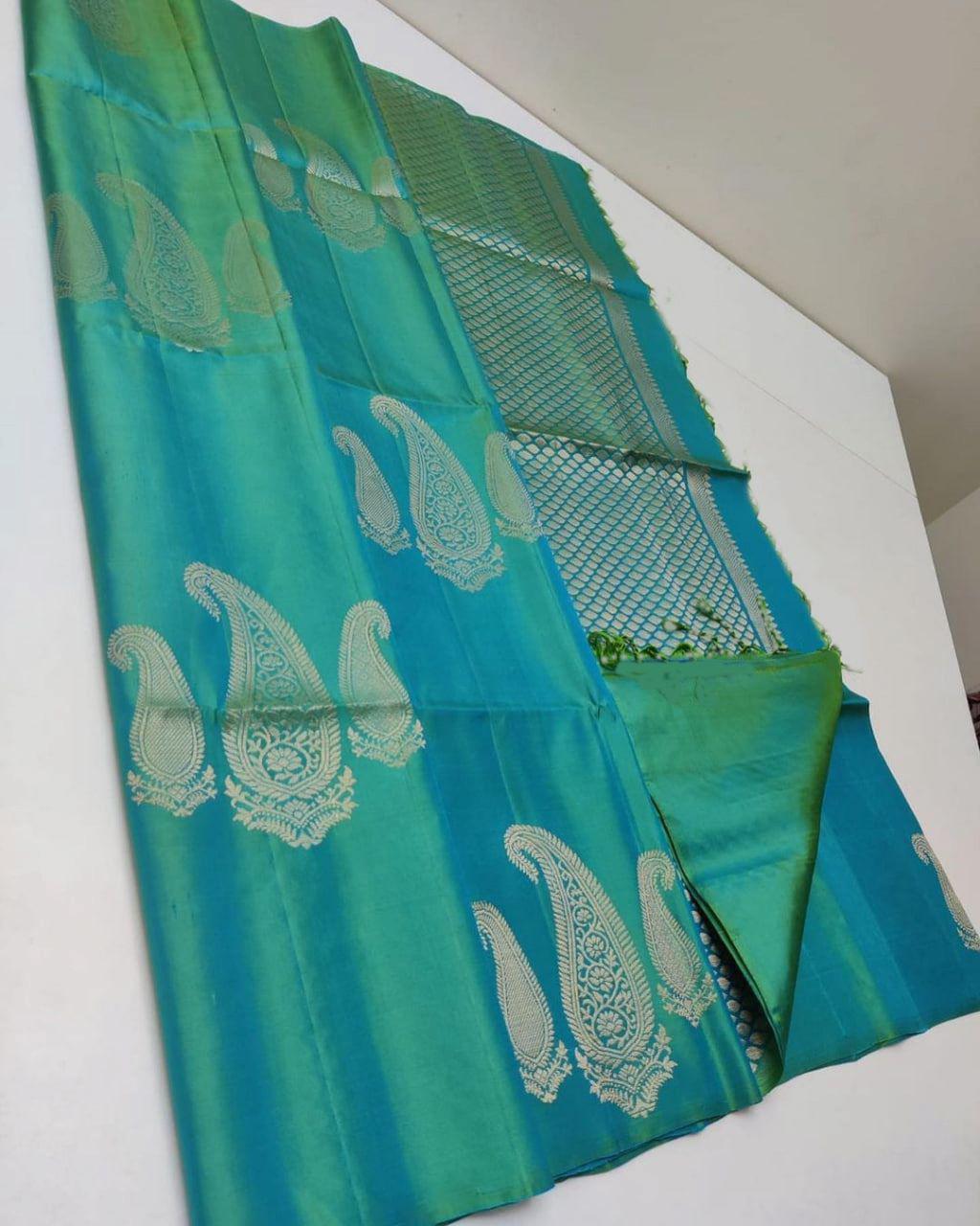 Timeless Elegance in Every Weave – Soft Lichi Silk Jacquard Saree