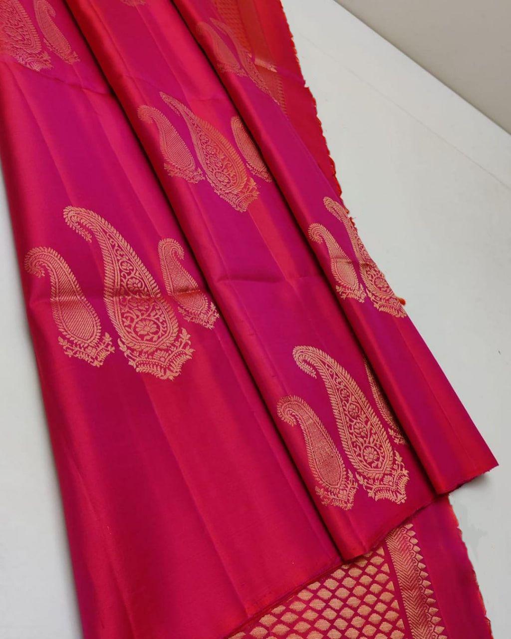 Timeless Elegance in Every Weave – Soft Lichi Silk Jacquard Saree