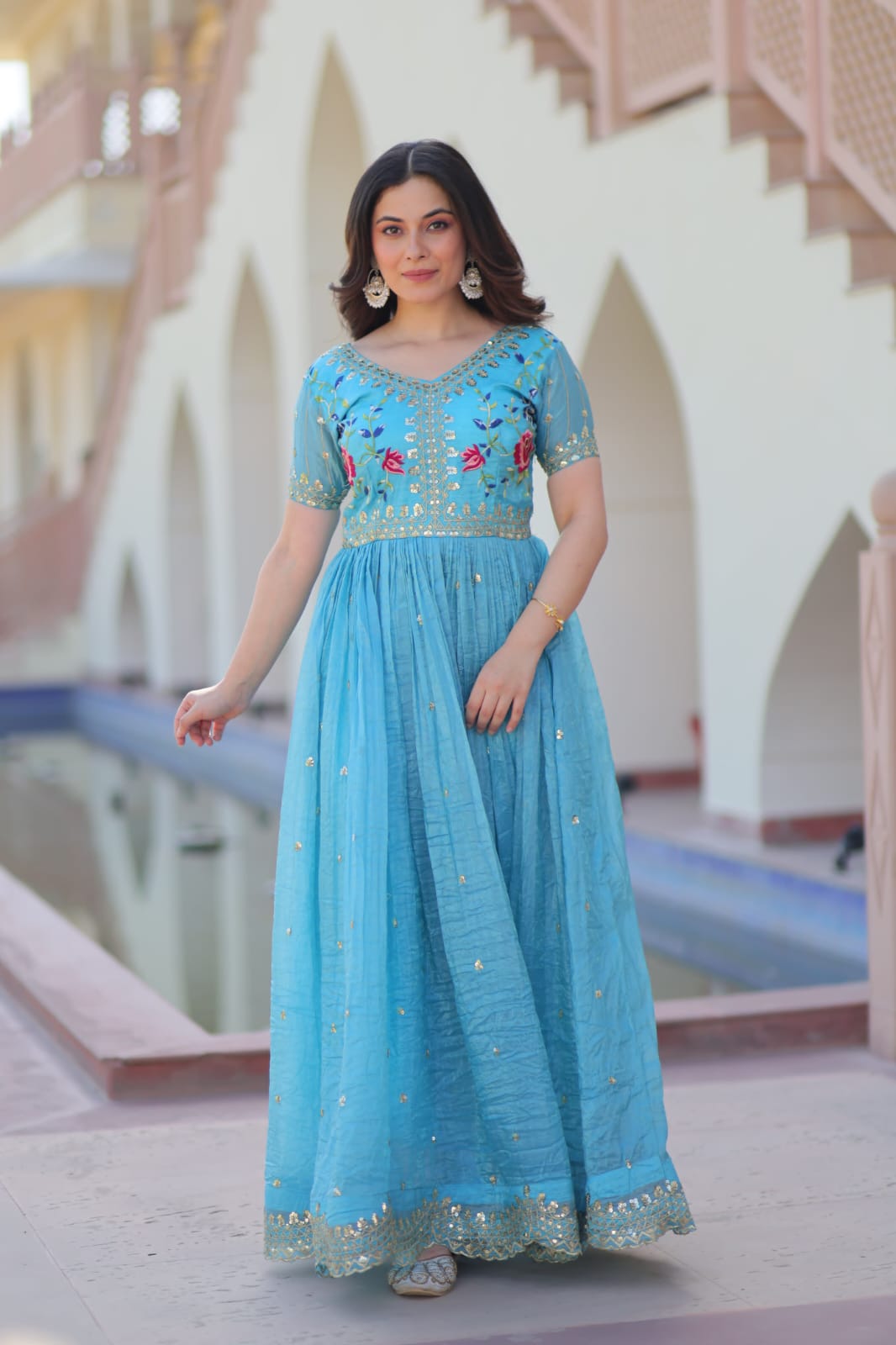 Premium Designer Readymade Gown β Glamour Meets Comfort