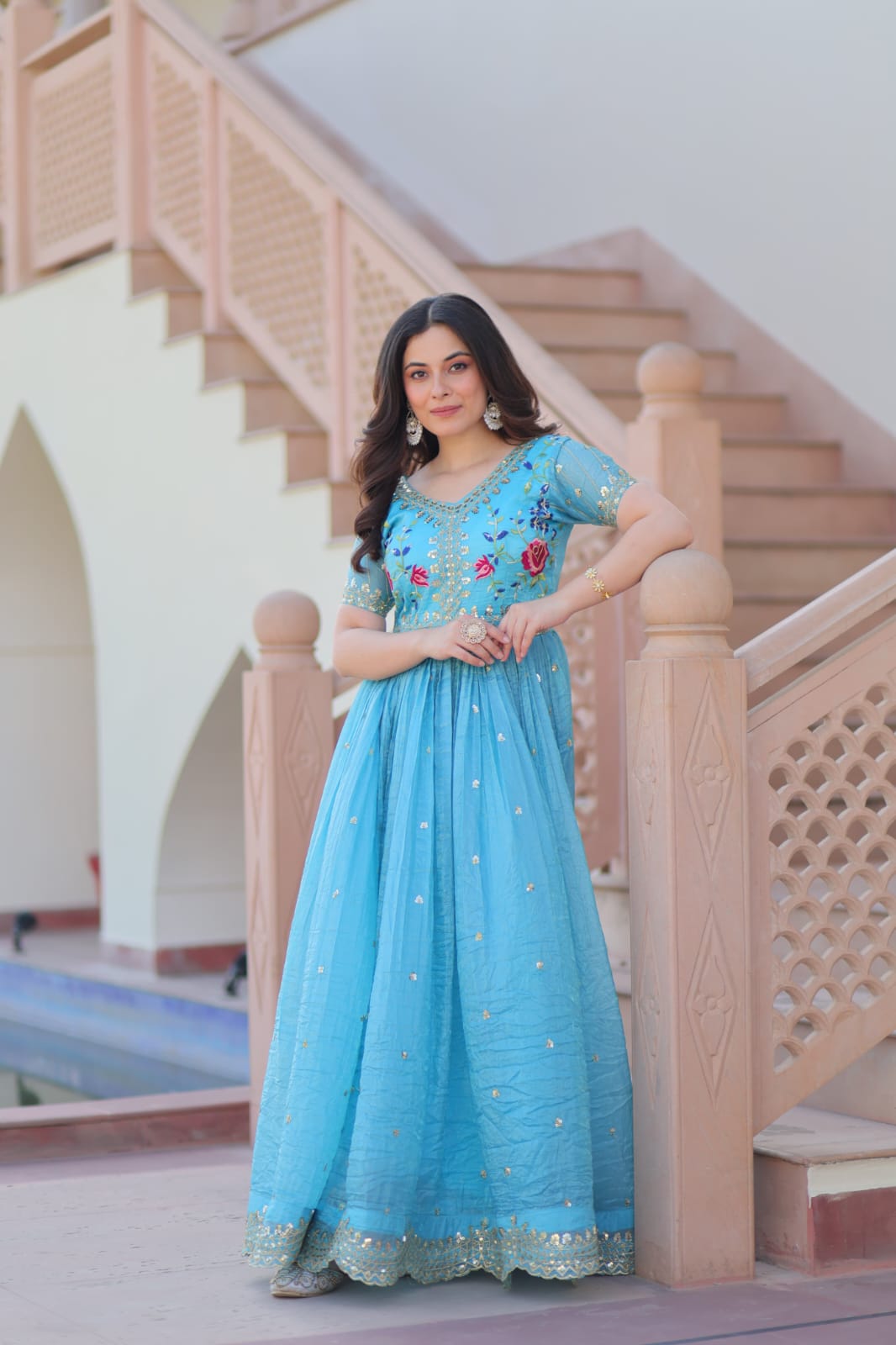 Premium Designer Readymade Gown β Glamour Meets Comfort