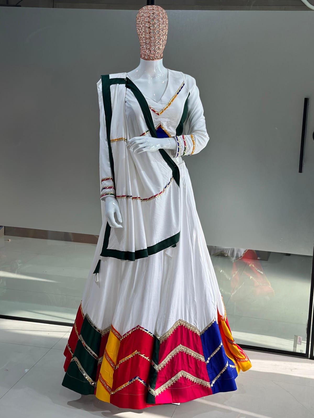 Navratri Special Pure Rayon Multi Color Lehenga Choli