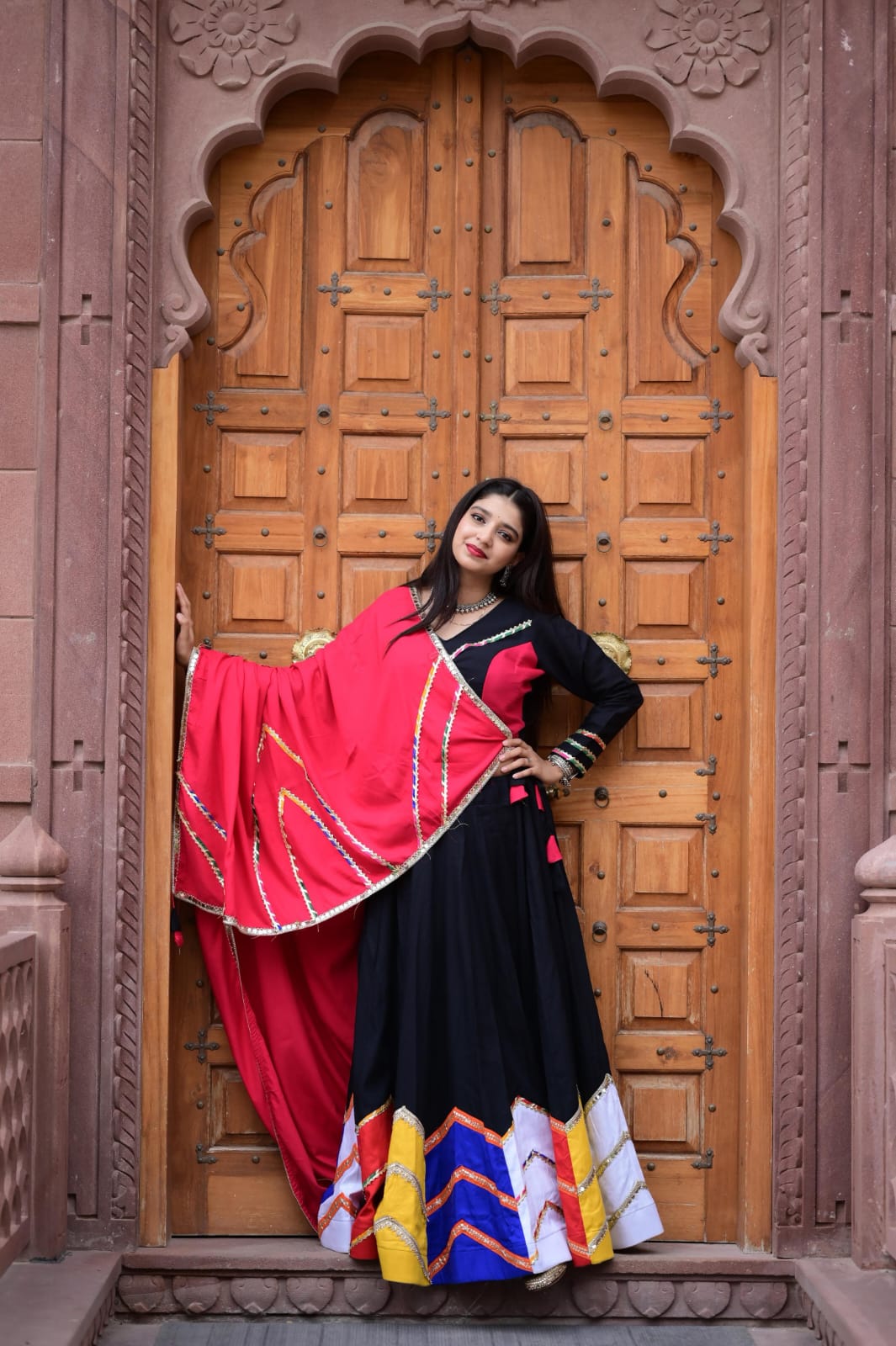 Navratri Special Pure Rayon Multi Color Lehenga Choli