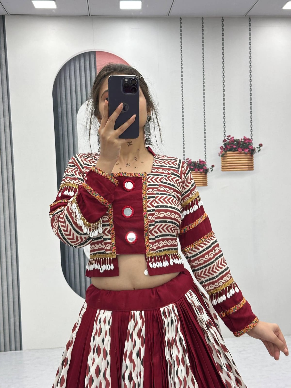 Navratri Special Ajrakh Print Lehenga Choli