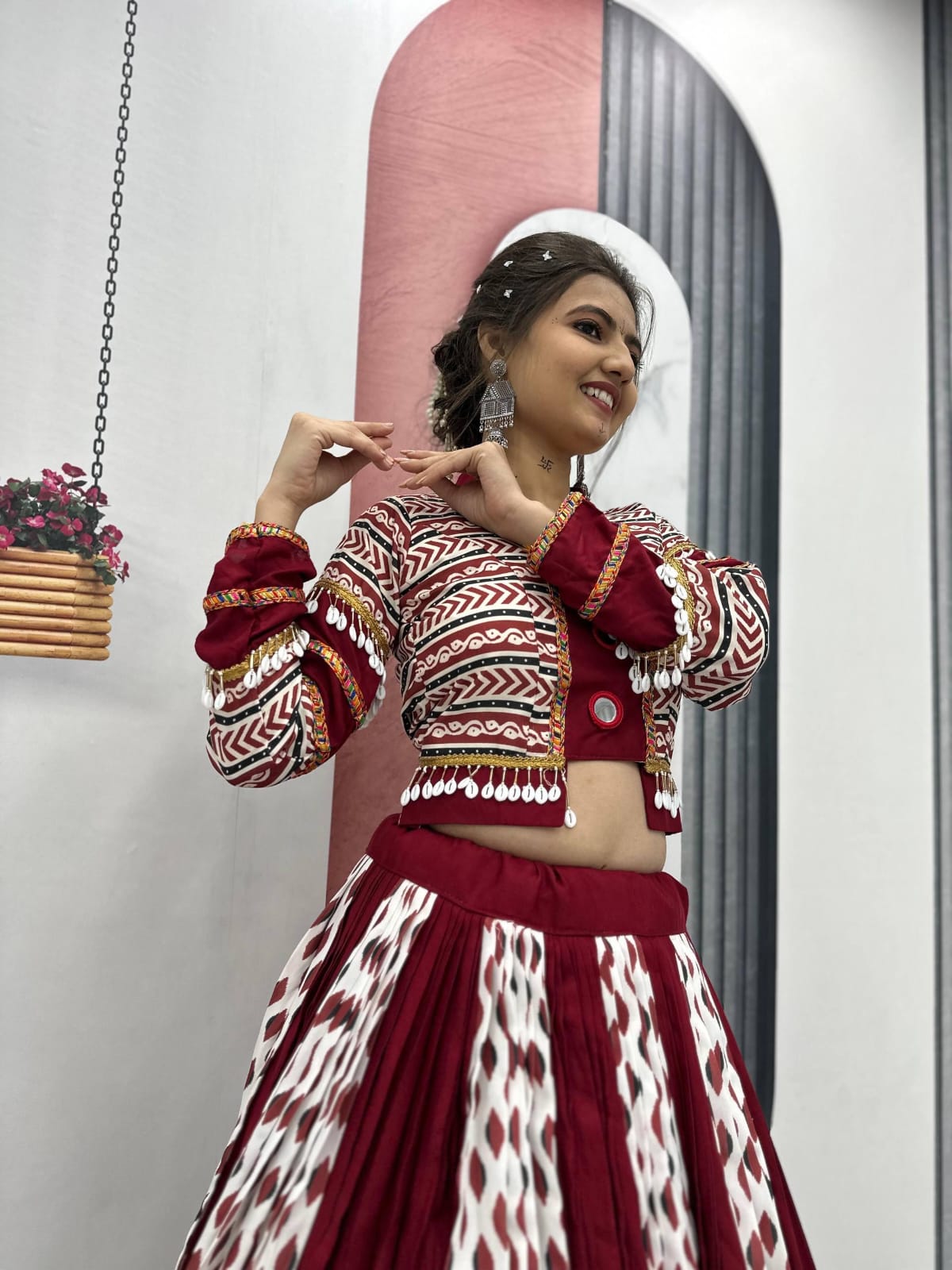 Navratri Special Ajrakh Print Lehenga Choli