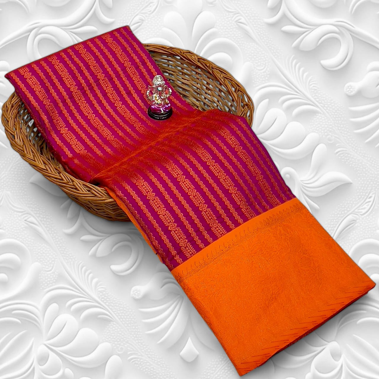 Elegance in Every Drape – Premium Soft Silk Saree with Maharani Pallu