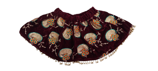 Designer Velvet Skirt for Kids