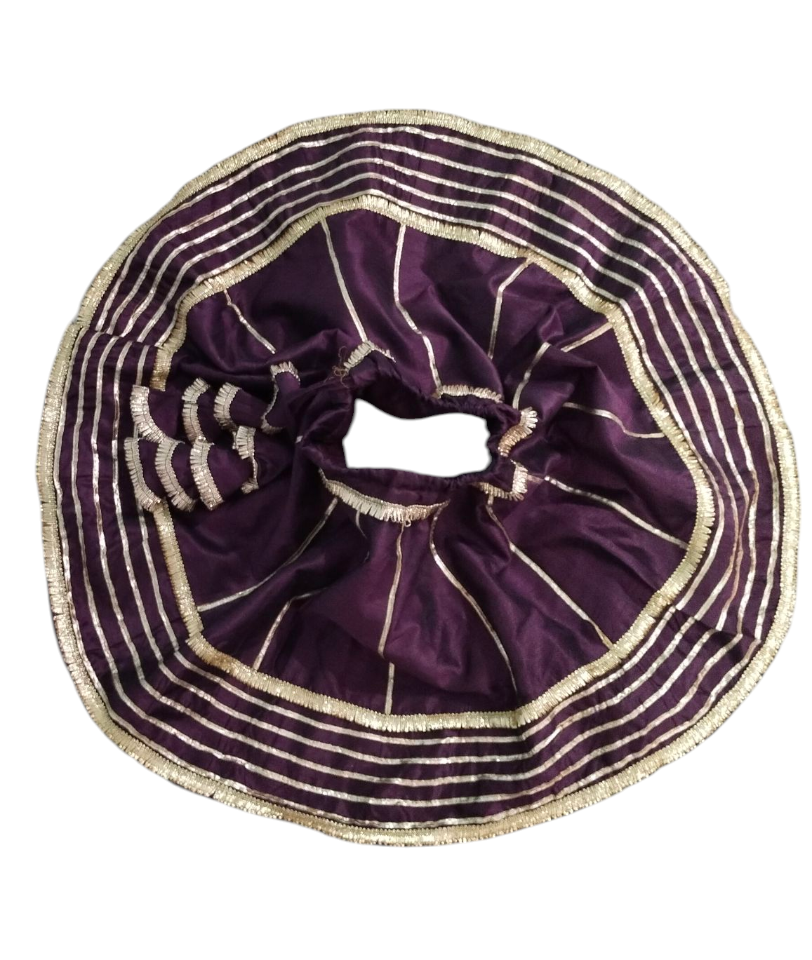 Silk Cotton Skirt with Cotton Lining for Kids