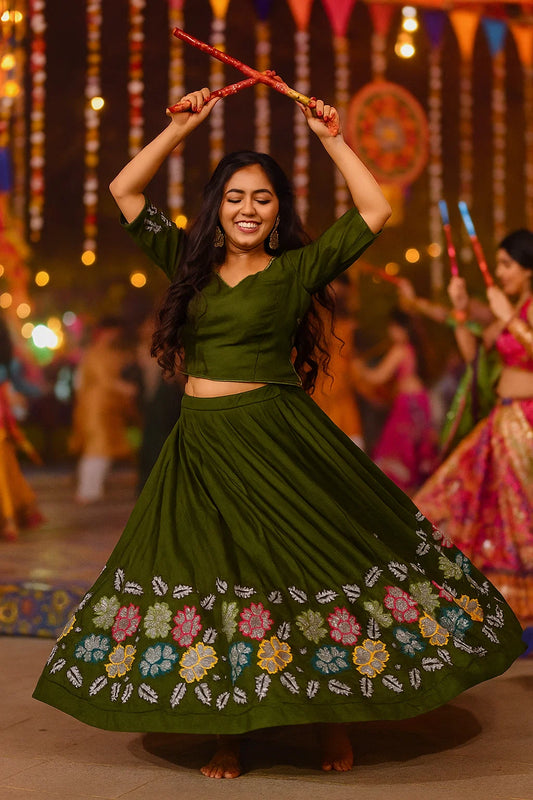 Navratri Special Designer Chaniya Choli with Resham Embroidery