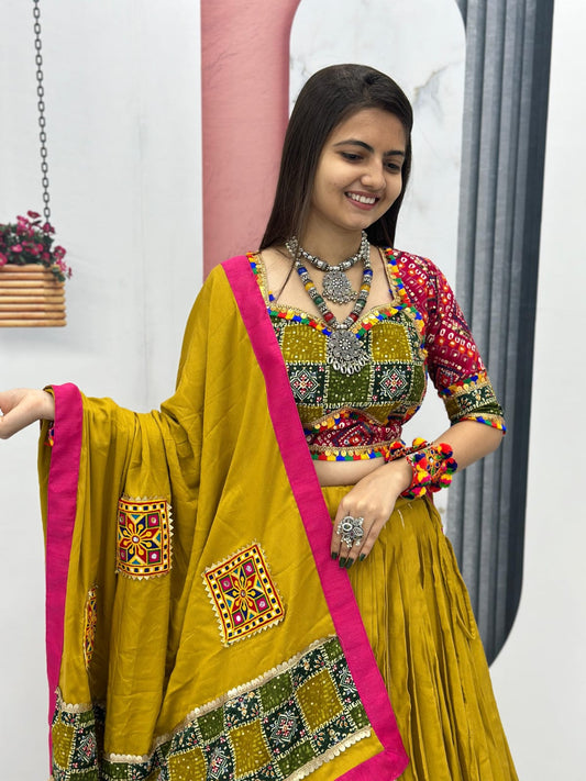 Navratri Special Pure Cotton Lehenga Choli