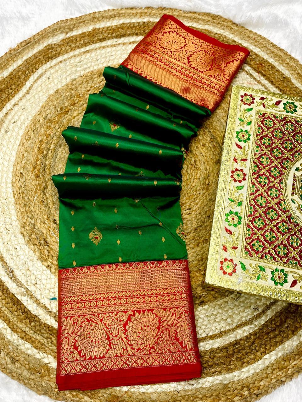 Kanjivaram Paithani Saree – A Regal Blend of Tradition & Grace