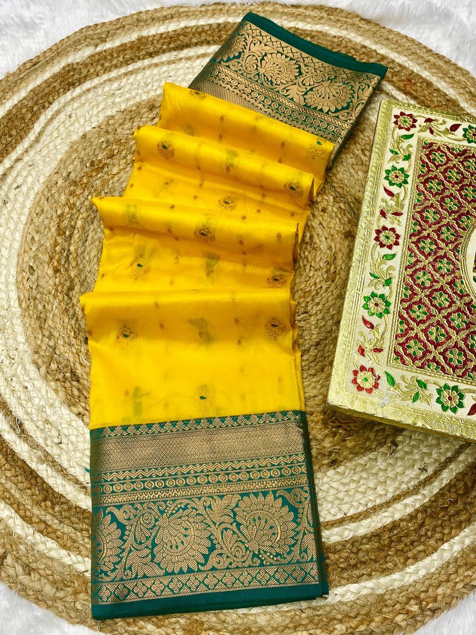 Kanjivaram Paithani Saree – A Regal Blend of Tradition & Grace