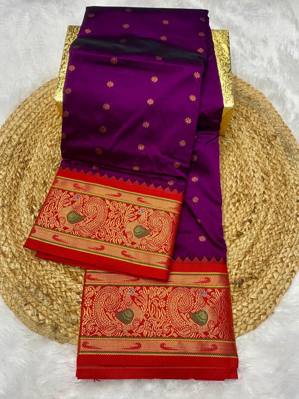 Kanjivaram Paithani Saree – A Regal Blend of Tradition & Grace