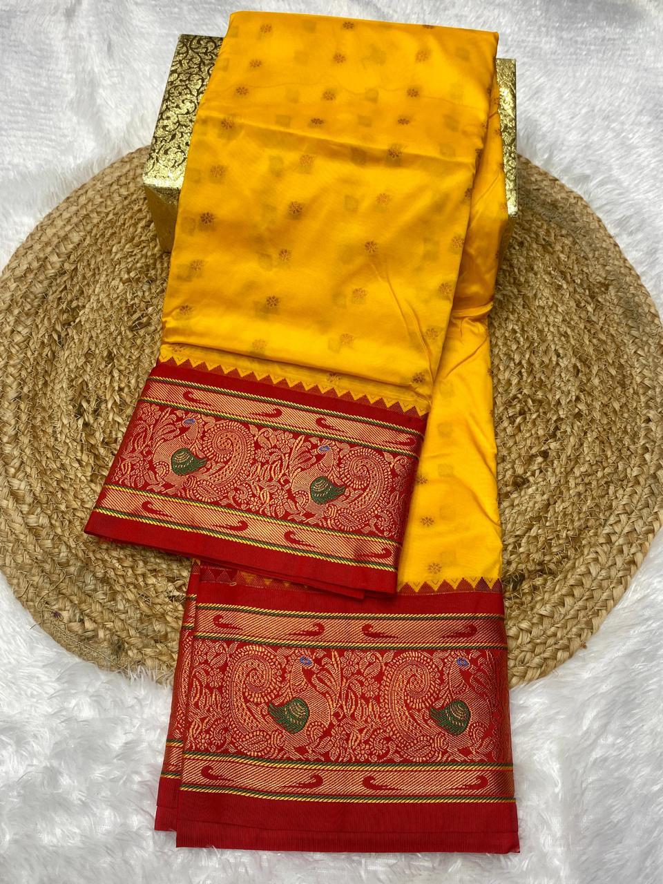 Kanjivaram Paithani Saree – A Regal Blend of Tradition & Grace