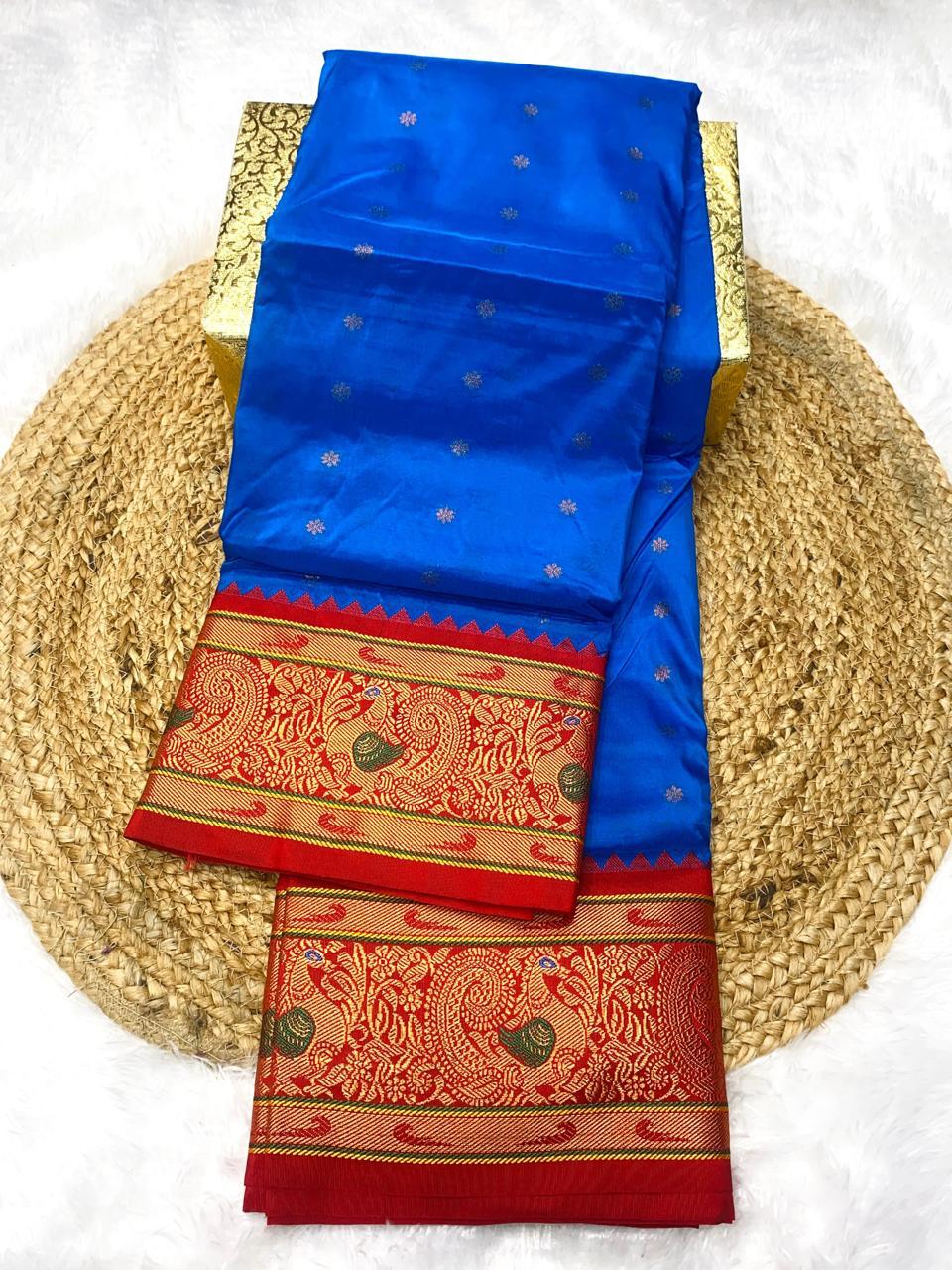 Kanjivaram Paithani Saree – A Regal Blend of Tradition & Grace