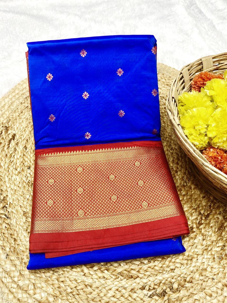 Kanjivaram Paithani Saree – A Regal Blend of Tradition & Grace