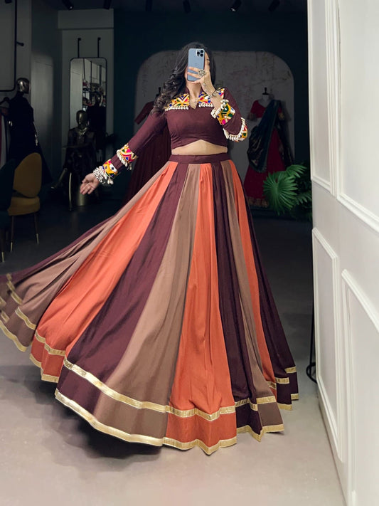 Navratri Special Pure Rayon Lehenga Set