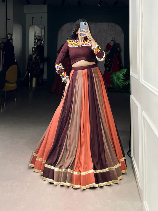 Navratri Special Pure Rayon Lehenga Set
