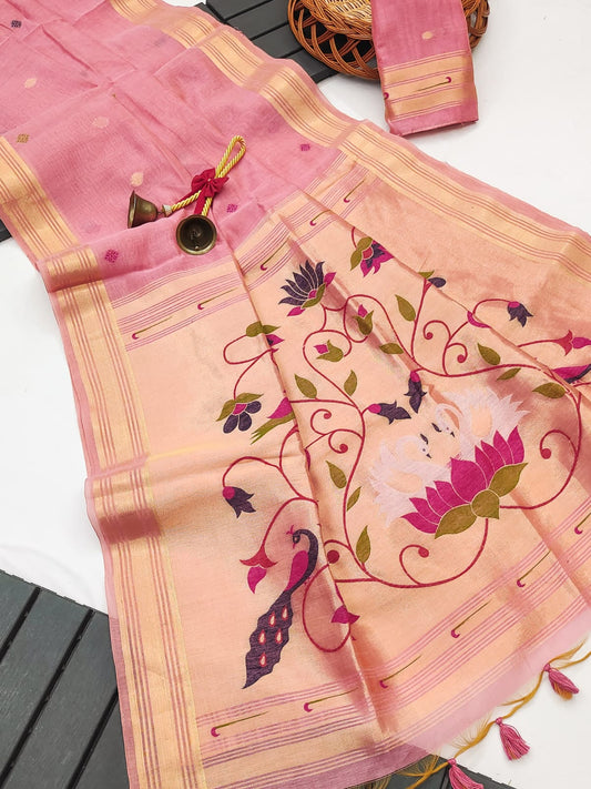Muga Cotton Paithani – A Fresh Take on Traditional Elegance