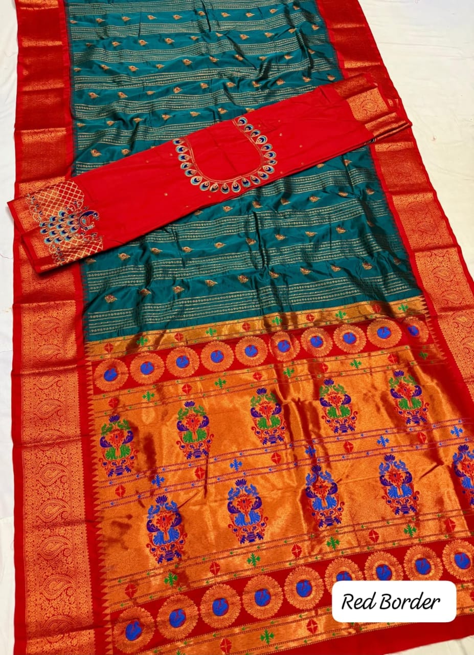New Launching – Lining Kadiyal Paithani Saree