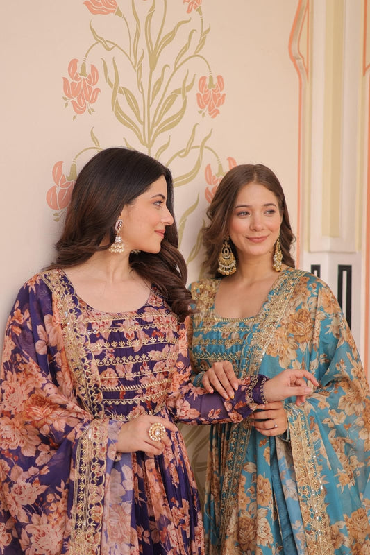 Premium Designer Readymade Gown-Dupatta
