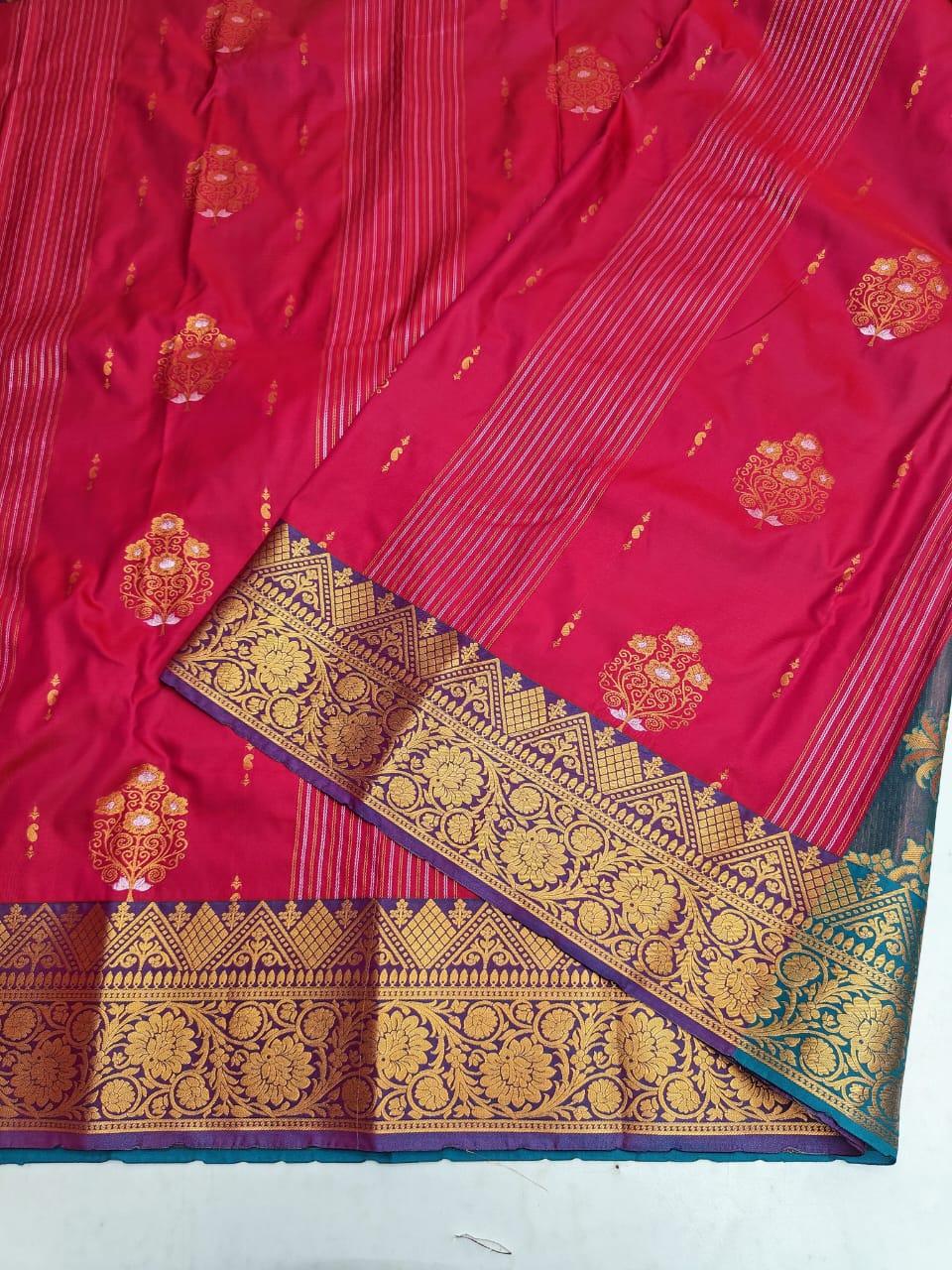 Karishma Soft Silk Zari Saree – Where Grace Meets Grandeur