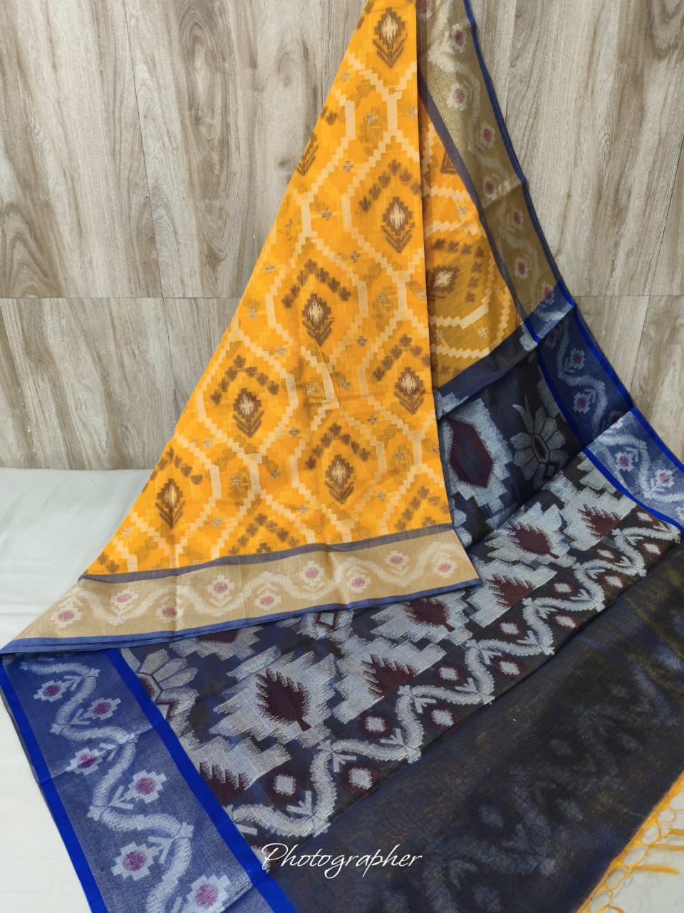 Pure Pochampally Banarasi Chanderi Cotton Saree