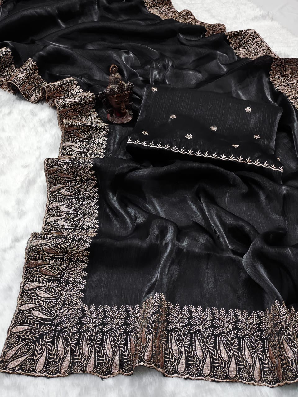 New Launch Alert – Designer Saree in Luxurious Burberry Silk