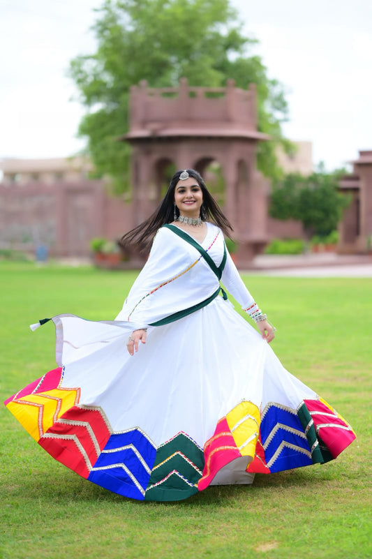Navratri Special Pure Rayon Multi Color Lehenga Choli