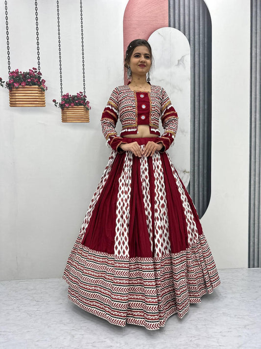 Navratri Special Ajrakh Print Lehenga Choli
