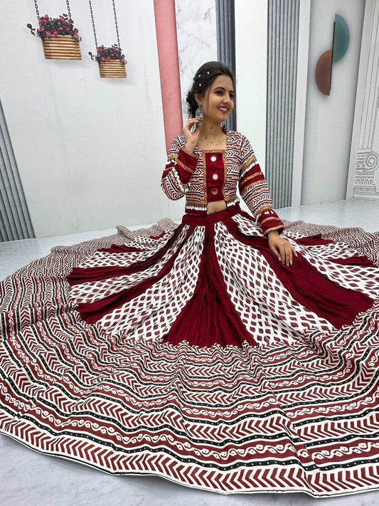Navratri Special Ajrakh Print Lehenga Choli